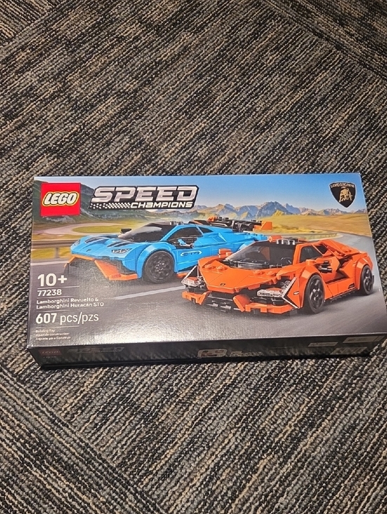 Lego Other - Lego Speed Champions Blue & Orange Lamborghini Twin Race Cars